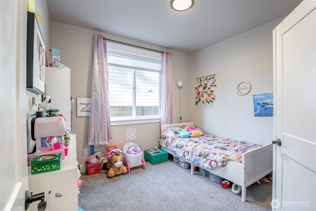 bedroom featuring carpet floors