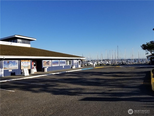 view of uncovered parking lot