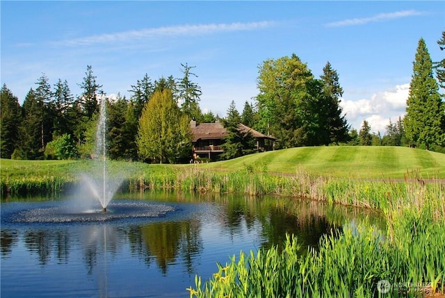 view of water feature