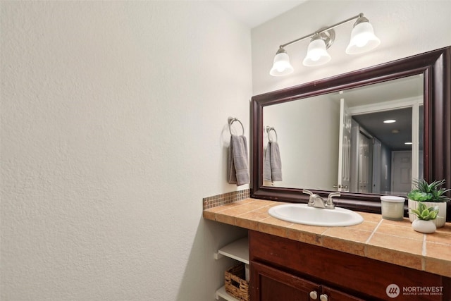 bathroom with vanity