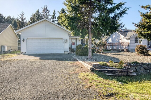 ranch-style house with a garage