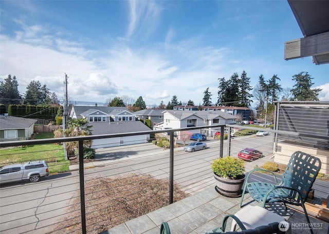 exterior space with a residential view