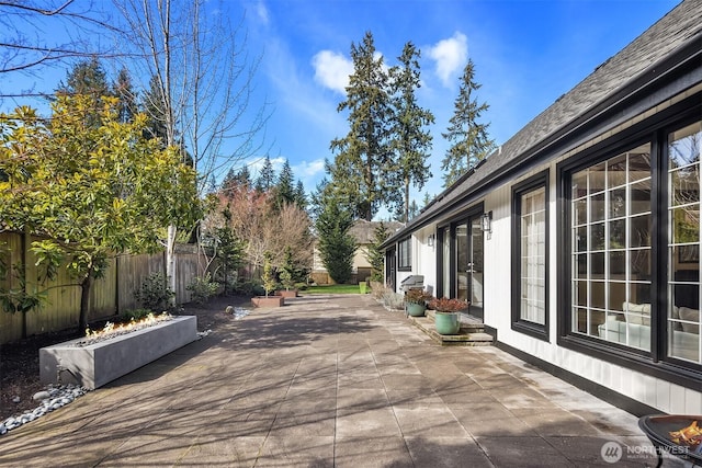 view of patio / terrace with a fenced backyard