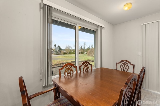 view of dining room