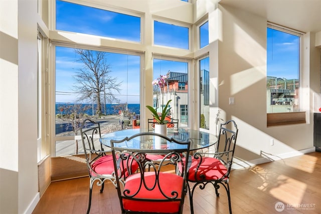 view of sunroom / solarium