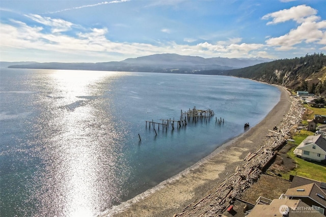 water view featuring a mountain view