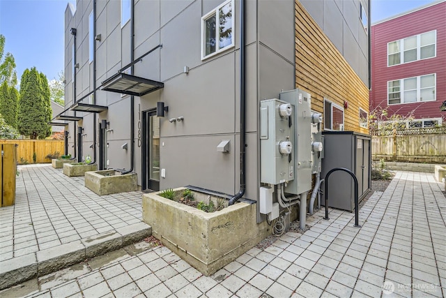 view of patio / terrace with fence