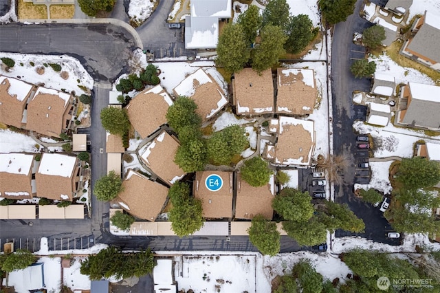 bird's eye view featuring a residential view