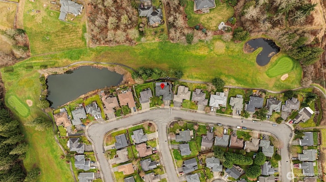 birds eye view of property featuring a residential view