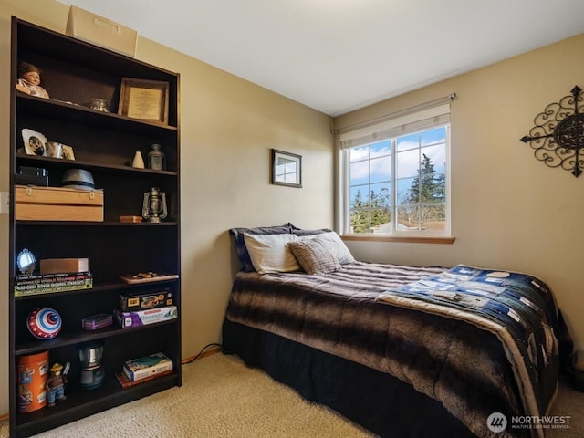 bedroom featuring carpet flooring