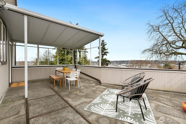 view of patio / terrace with outdoor dining area