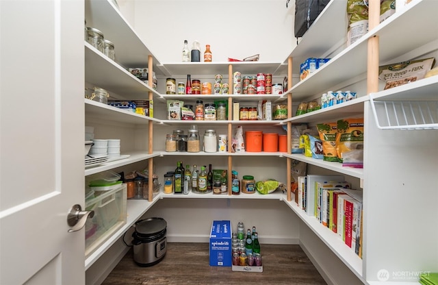 view of pantry