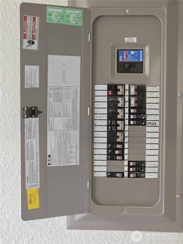 utility room with electric panel