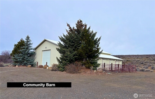 view of side of property