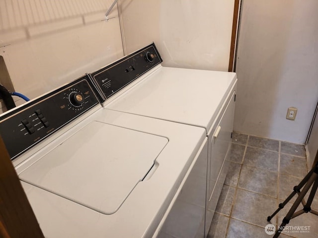 laundry room with laundry area and washer and dryer