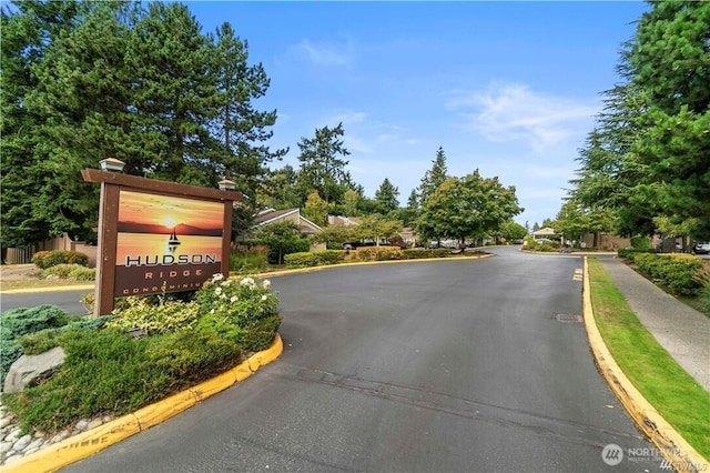 view of street featuring curbs and sidewalks