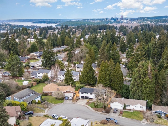 birds eye view of property featuring a residential view