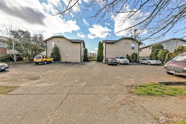 view of uncovered parking lot