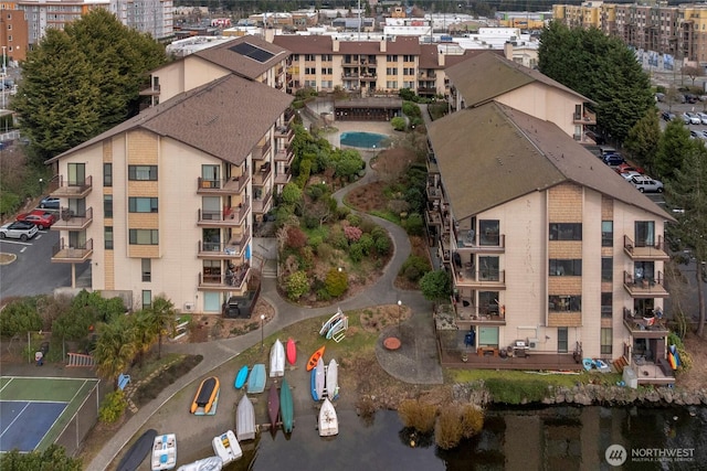 birds eye view of property