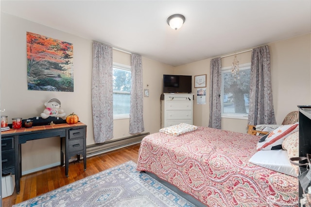 bedroom featuring wood finished floors