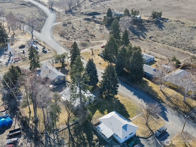 bird's eye view featuring view of desert