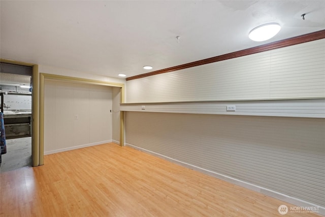 interior space featuring wood finished floors