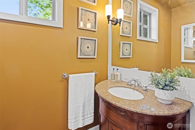 bathroom featuring vanity