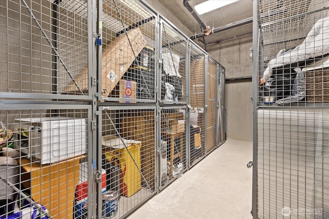 view of storage room