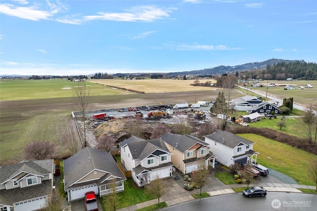 aerial view featuring a residential view