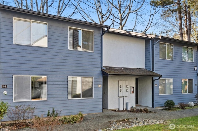 view of front of house with stucco siding