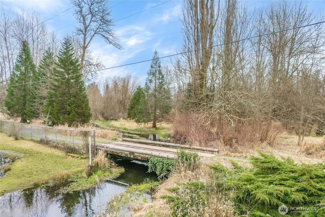 dock area with fence