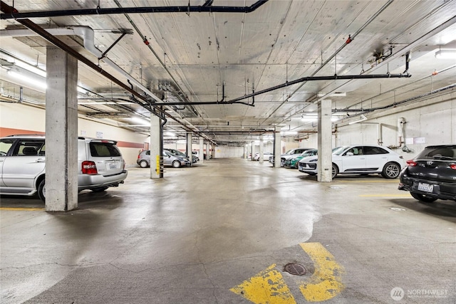 view of parking deck