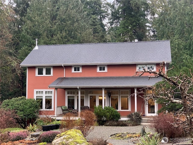 view of front facade featuring a porch