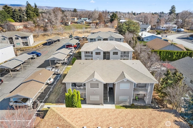 aerial view featuring a residential view