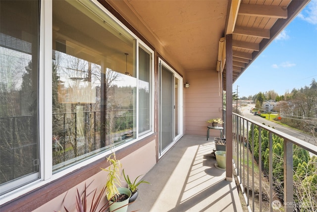 view of balcony