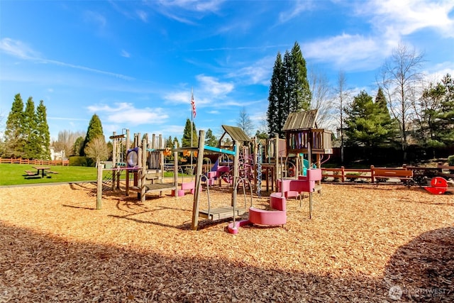 view of communal playground