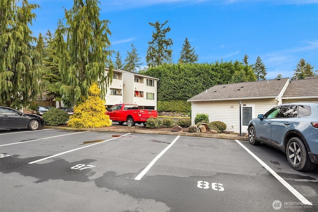 view of uncovered parking lot