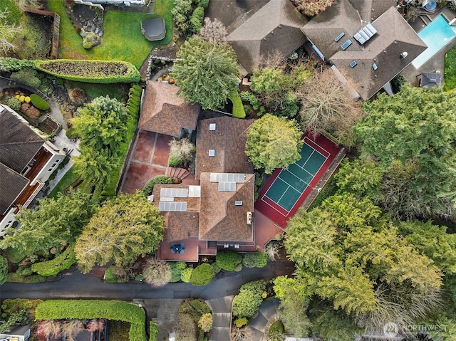 birds eye view of property