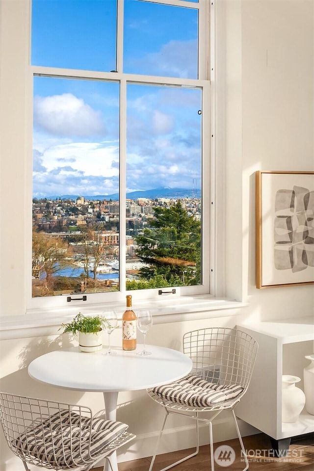 view of dining area