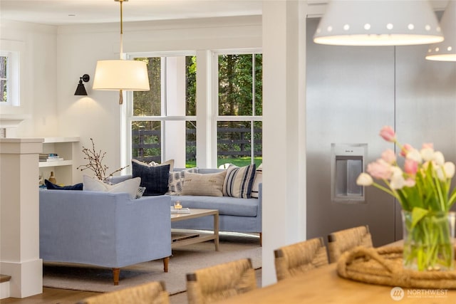 living room with a wealth of natural light