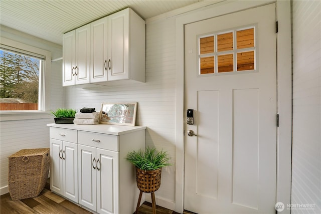 washroom featuring wood finished floors