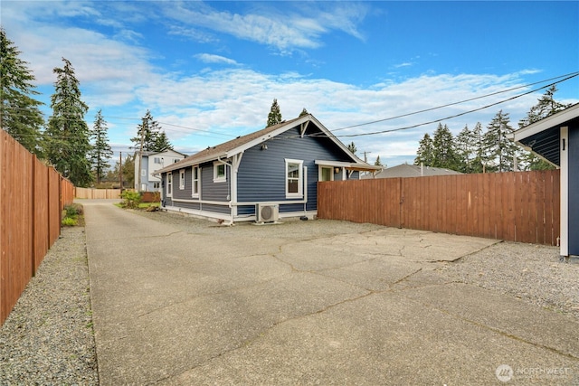 exterior space featuring fence