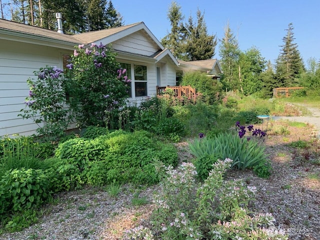 view of home's exterior featuring a garage
