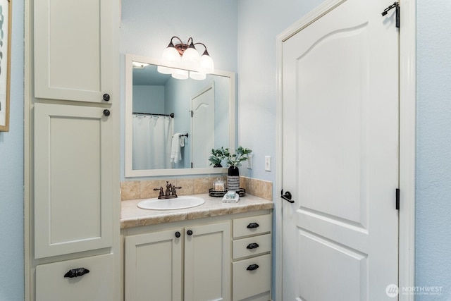bathroom featuring vanity