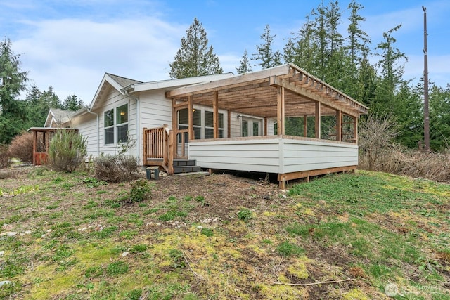 view of rear view of house