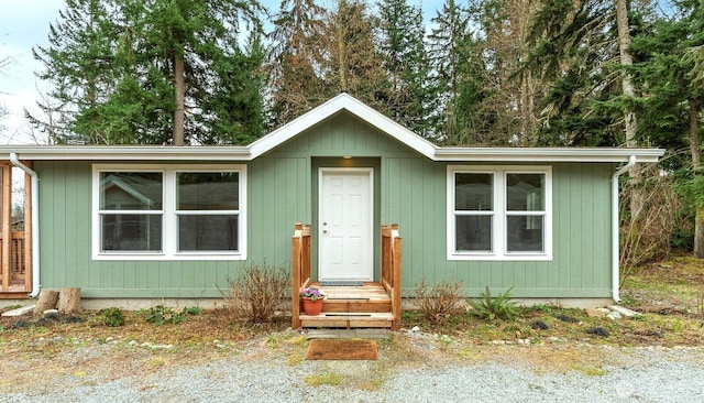 view of front of home