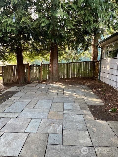 view of patio with fence