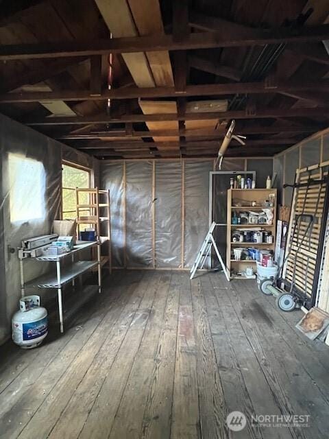 view of storage room