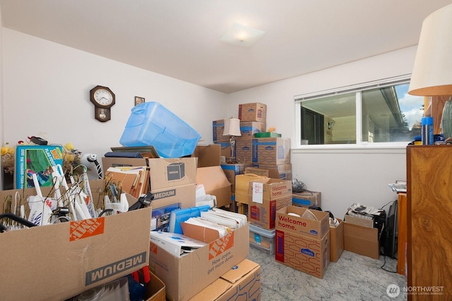 view of storage room