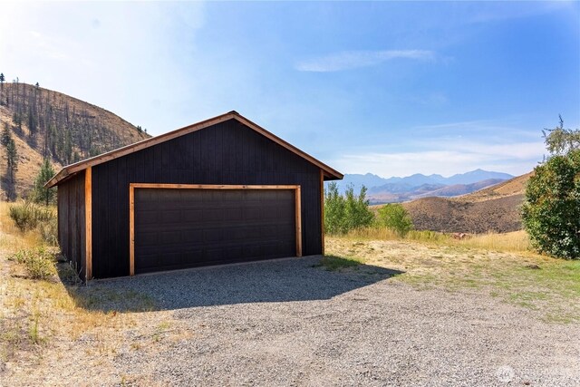 50 Sage Canyon Dr, Winthrop, WA 98862 - detached garage with a mountain view